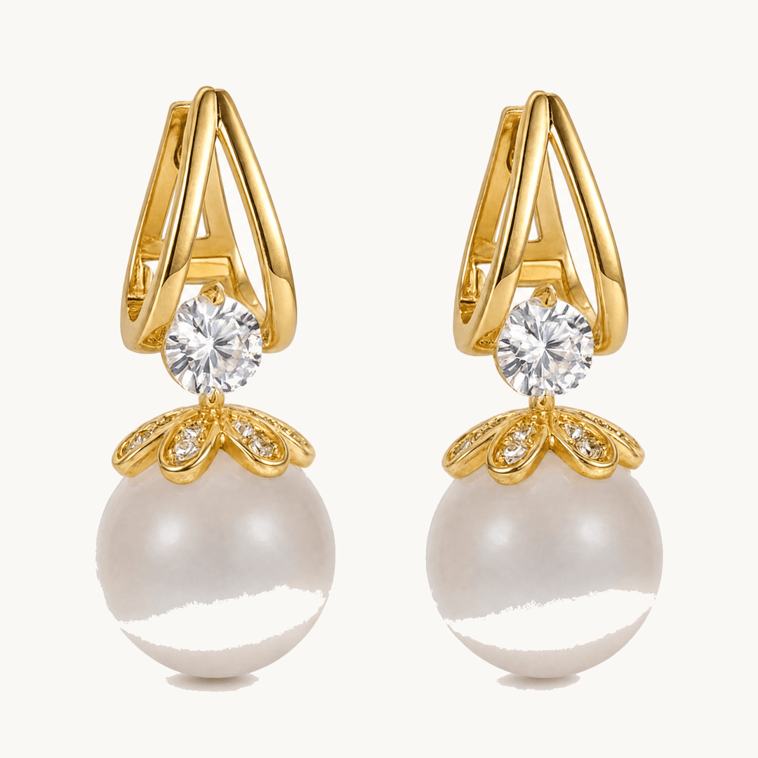 Florenza™ Sparkling Pearl Drop Earrings
