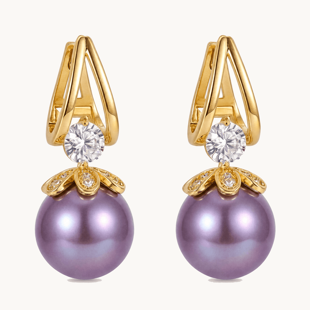 Florenza™ Sparkling Pearl Drop Earrings