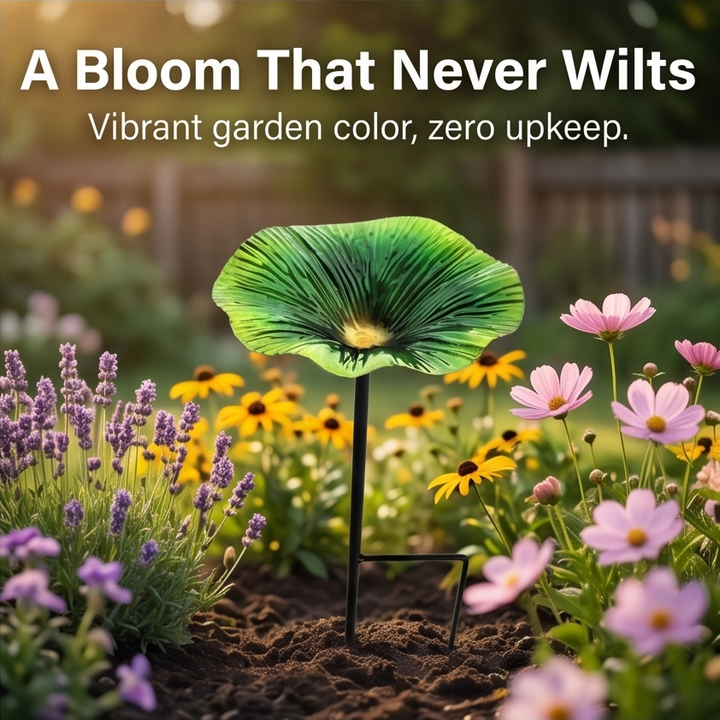Floressa™ – Hand Painted Flower Bird Feeder Stake