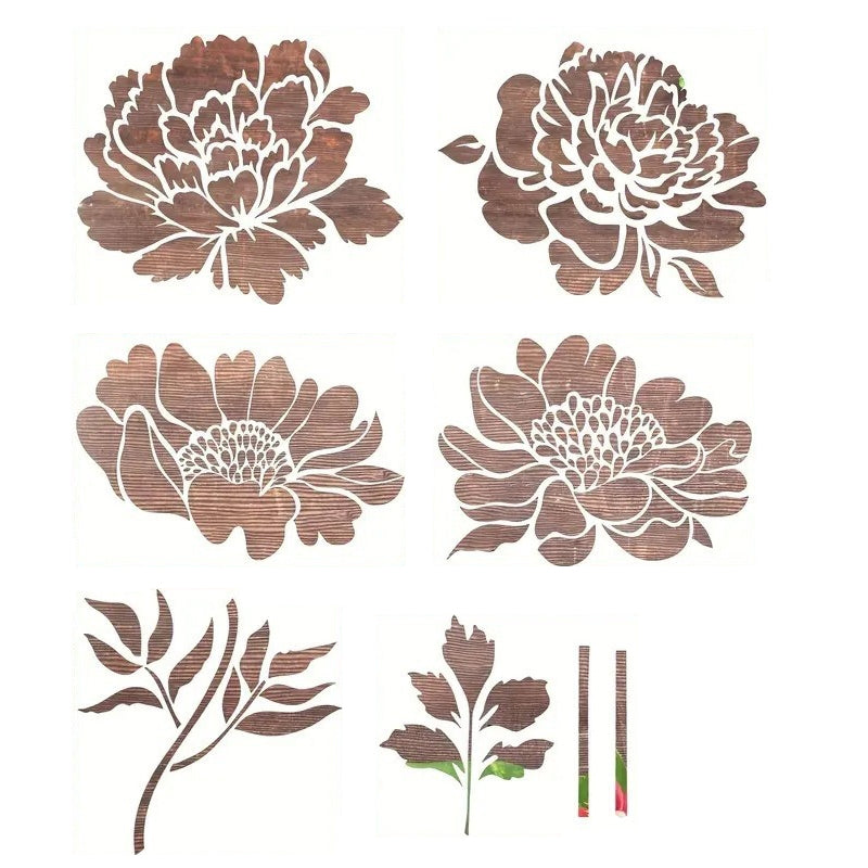 Florenza™ Large Reusable Flower Stencils (Set of 6)