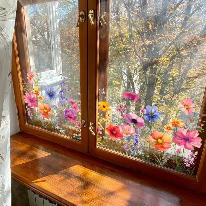 Florenza™ Watercolor Wildflower Window Clings