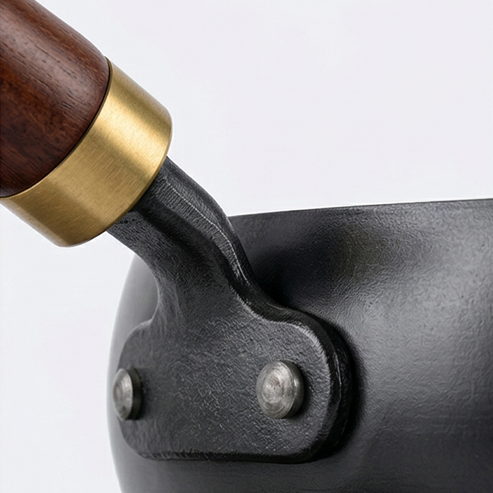Forgehome™ – Deep Belly Cast Iron Wok with Lid