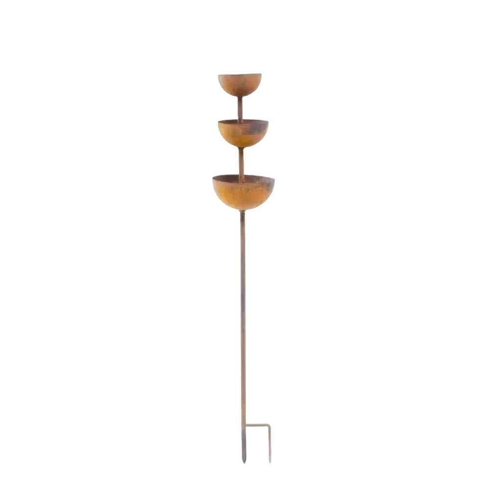 Birdwell™ – Rustic Copper Bird Bath Garden Stake
