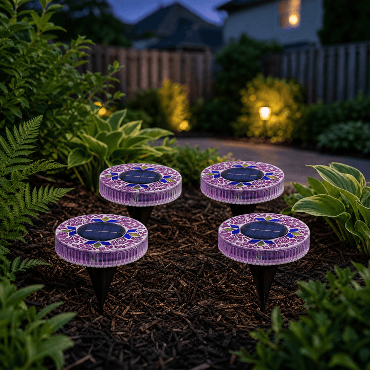 Glowmara – Decorative Mosaic Solar Path Lights