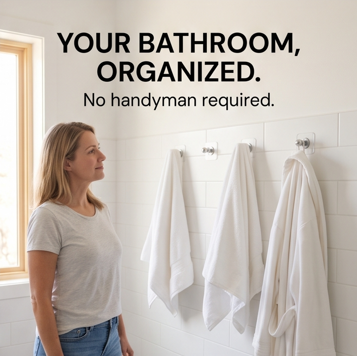 Gripstay™ – Heavy Duty Invisible Adhesive Wall Hooks