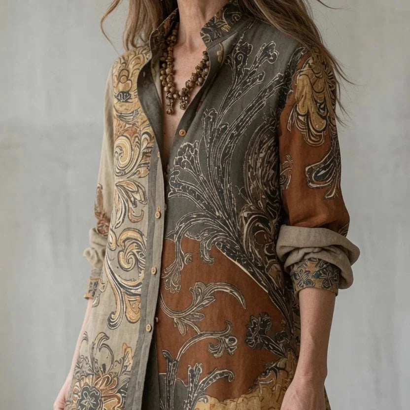 Wovana Set – Printed Boho Tunic And Trouser Set