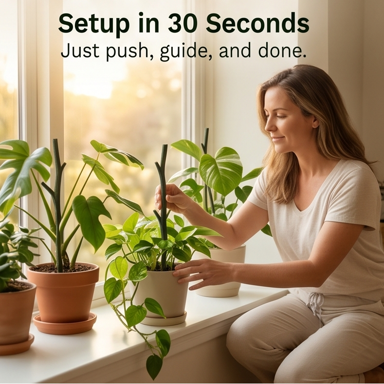 Growvia™ – Stackable Twig Shaped Plant Support Stakes
