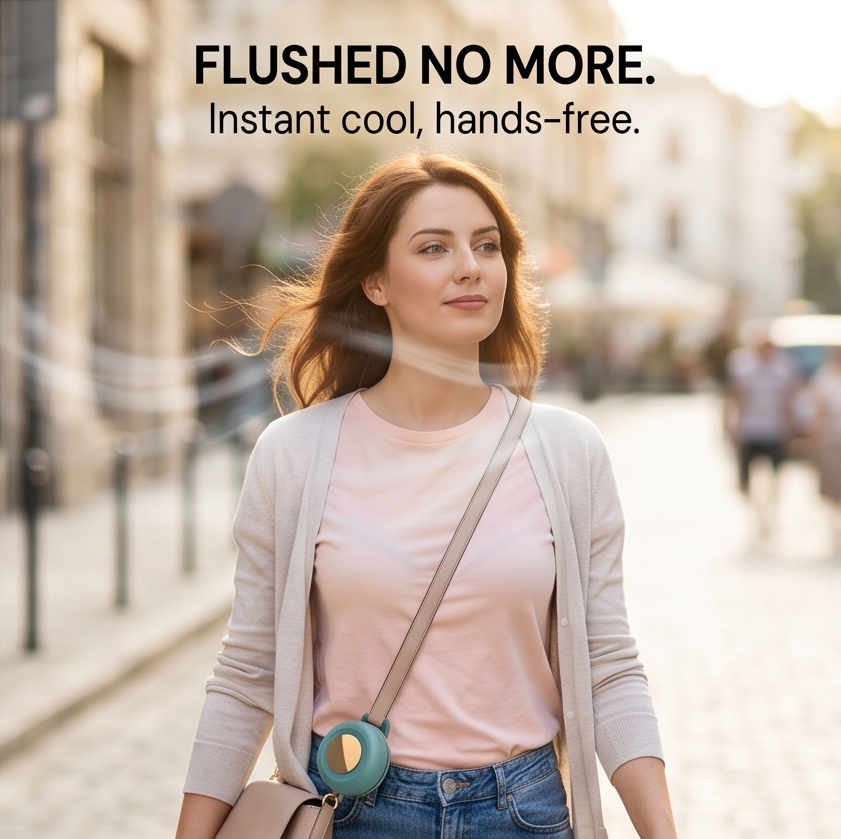 Breezly™ – Hands-Free Clip-On Cooling Fan