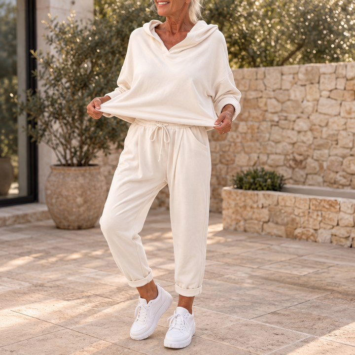 Loungetta – Hooded Sweatshirt And Lounge Pants Set