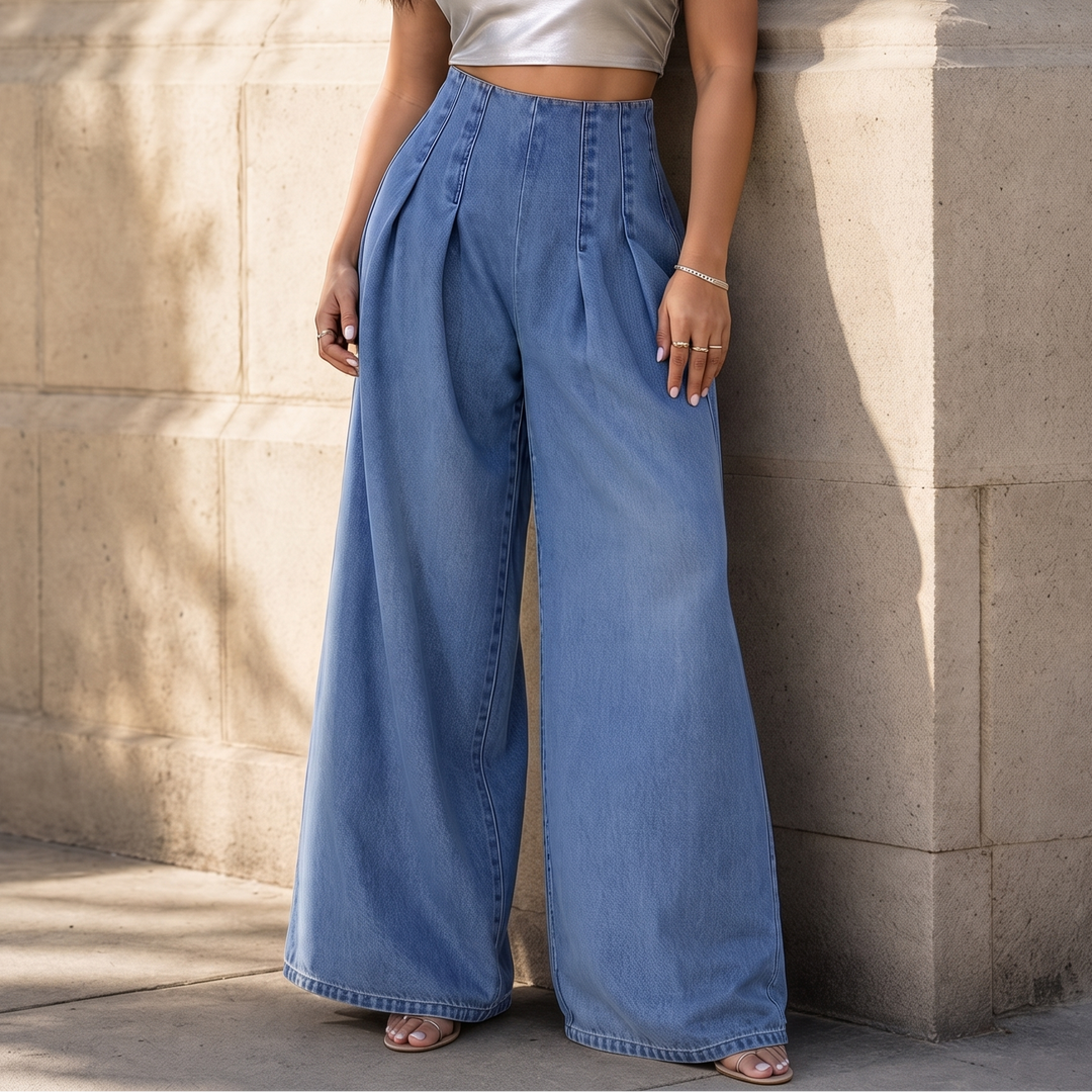 Wearbella – High-Waisted Wide-Leg Jeans
