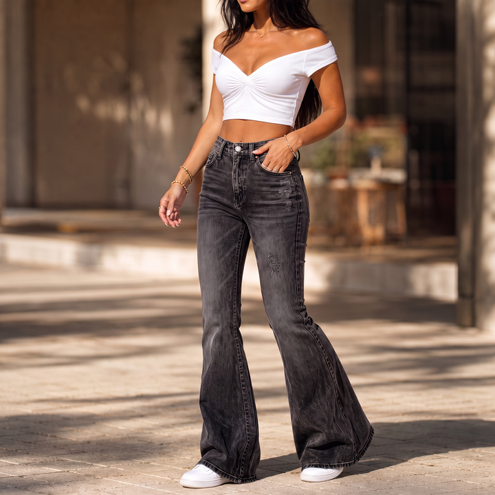 Vivia – High-Waisted Whisker Flare Jeans