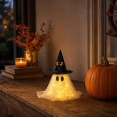 Glowraine – Sparkle Tulle Witch Hat Ghost Light