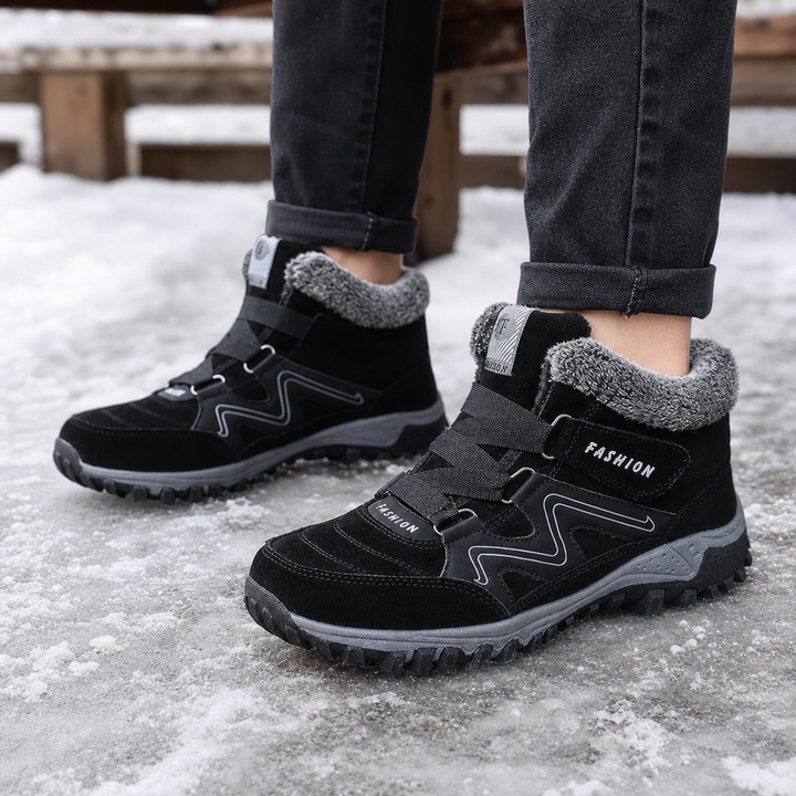 Cozywalk – Fleece-Lined Look Non-Slip Ankle Boots