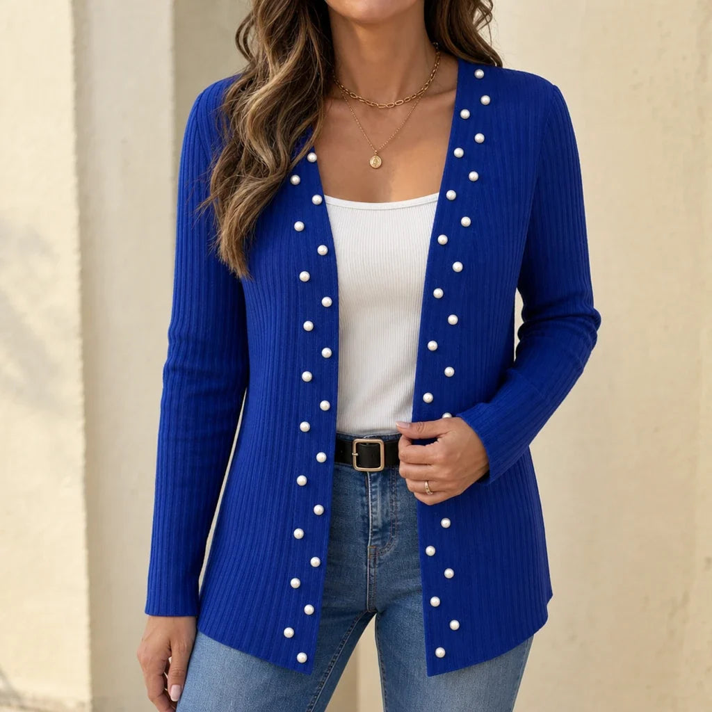 Pearlette – Pearl Button Knit Cardigan