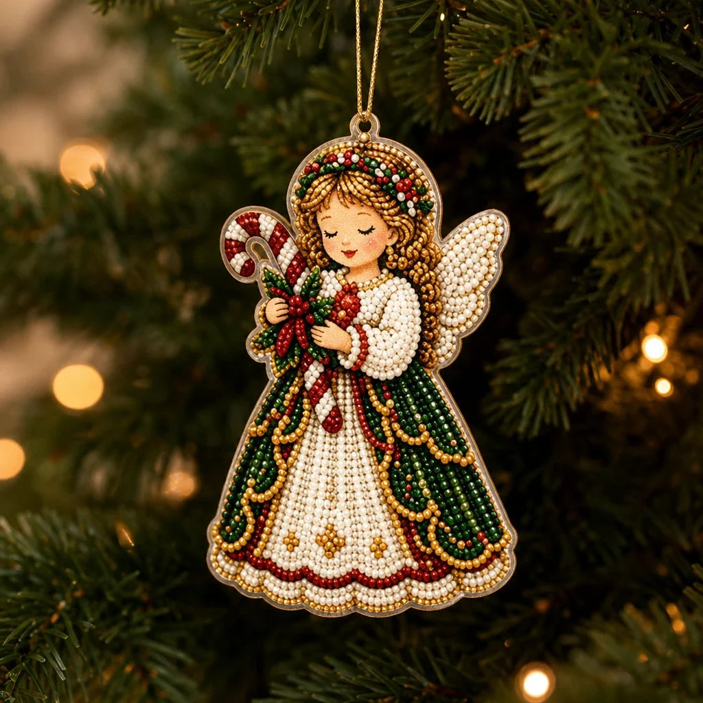 Twinklecraft – Rhinestone Angel Christmas Ornament (12 pieces)