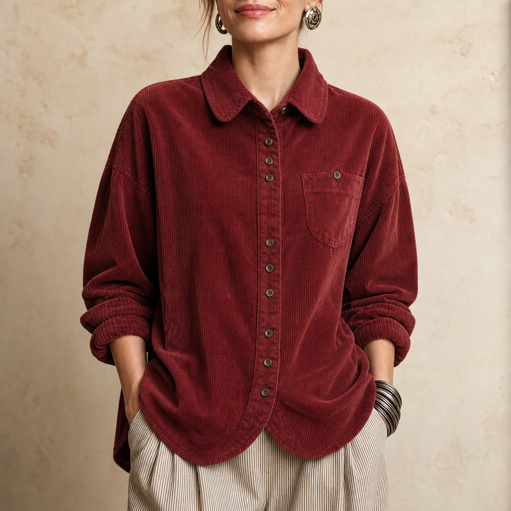 Fieldbourne – Relaxed-Fit Soft Corduroy Button-Up Shirt