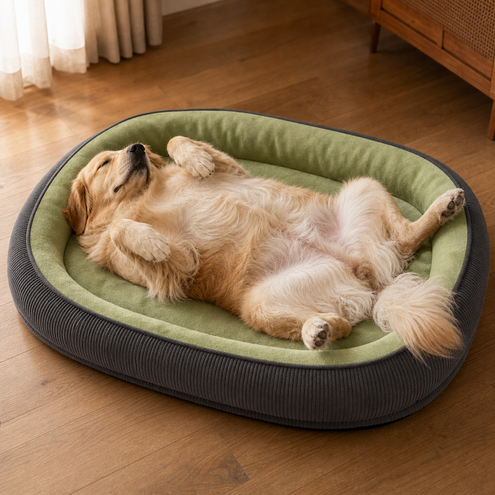 Denhaven – Two-Sided Bolster Dog Bed With Raised Edge