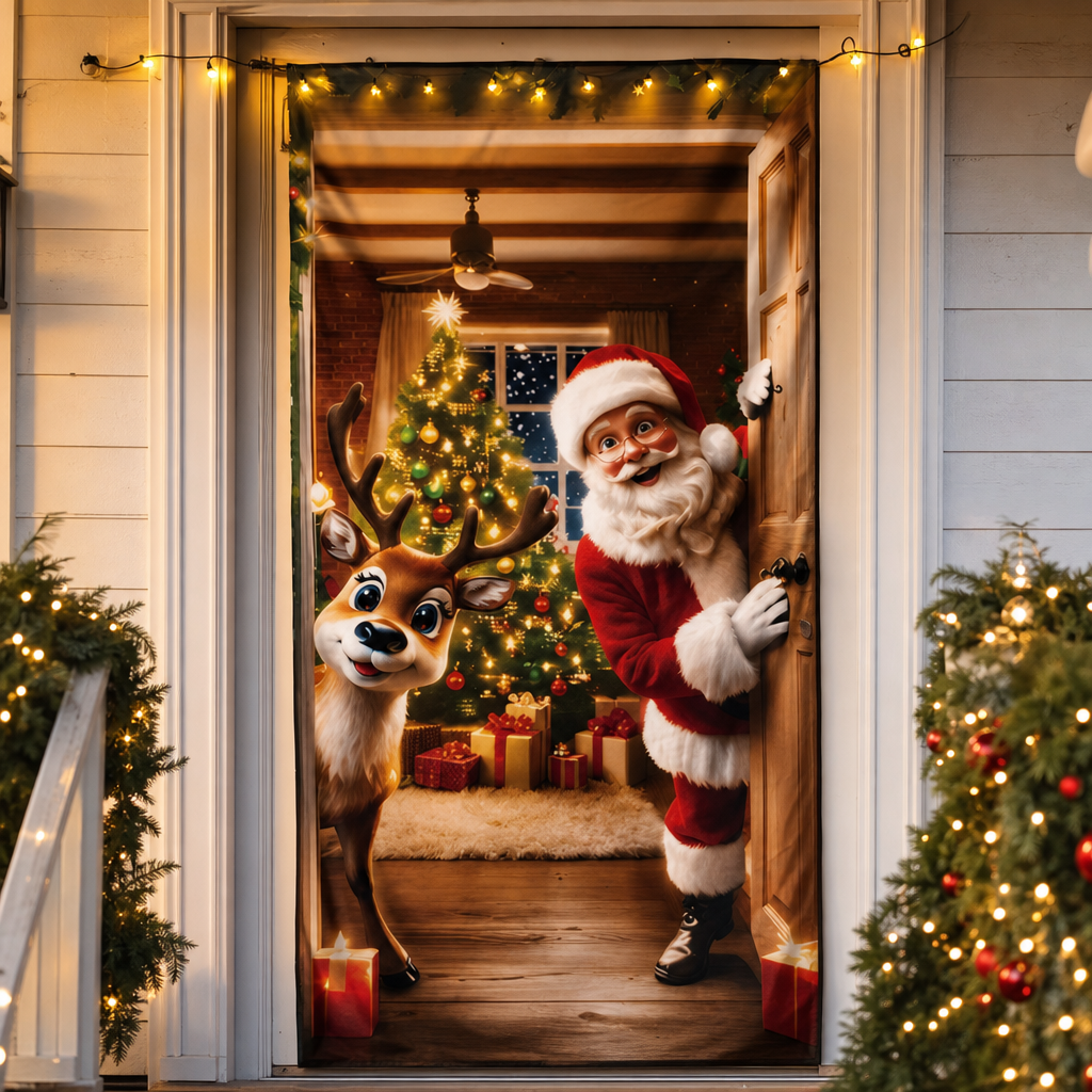 SantaScene – Christmas Door Cover
