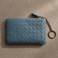 Veloura™ – Handwoven Lambskin Card Wallet