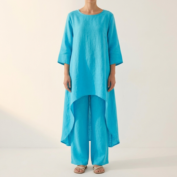 Vivara™ – Flowy High Low Tunic Set