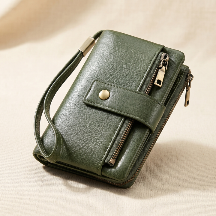 Veluna™ Long Wallet with Phone Pocket and Wrist Strap