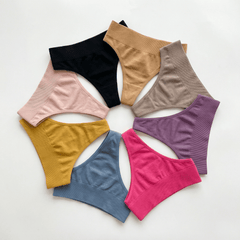 Veluna™ – Seamless Cotton Sport Thong (8 Pack)