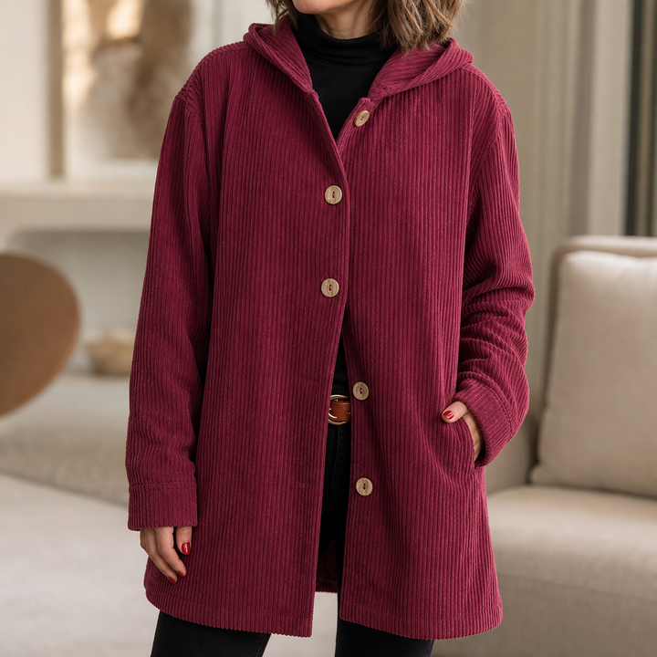 Corduvie – Ribbed Corduroy Hooded Overshirt