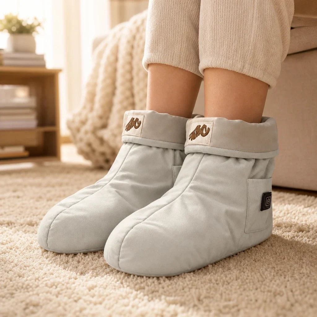 CosyStep – USB Heated Padded Foot Warmer Boots