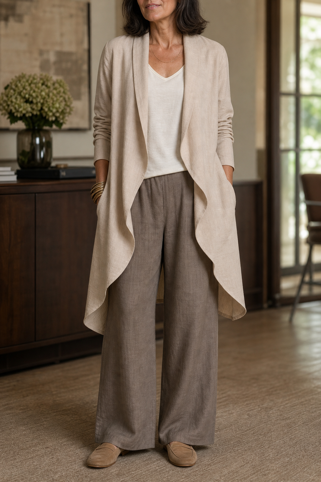 Wearbella – Relaxed Wide-Leg Three-Piece Blazer Set