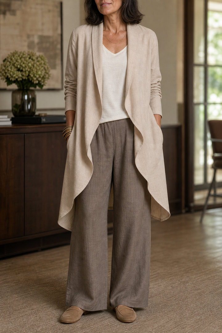 Wearbella – Relaxed Wide-Leg Three-Piece Blazer Set