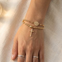 Belluna™ – Double Wrap Rosary Bracelet