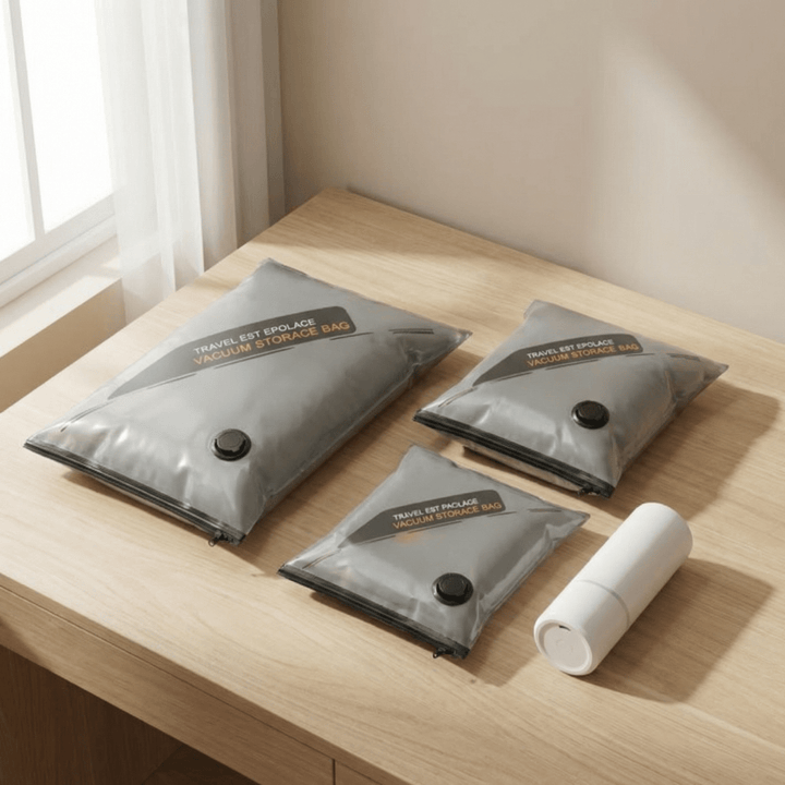 Packflat™ – Space Saving Vacuum Bags with Electric Pump - Lark & Clover