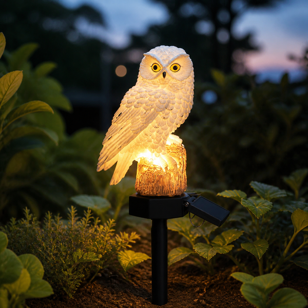 Lumora – Solar Owl Garden Light – Lark & Clover