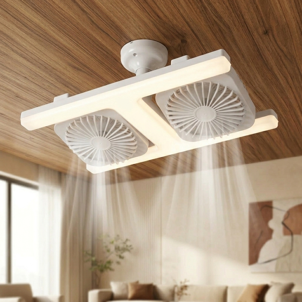 Breezo™ – Screw-In Ceiling Fan with LED Light