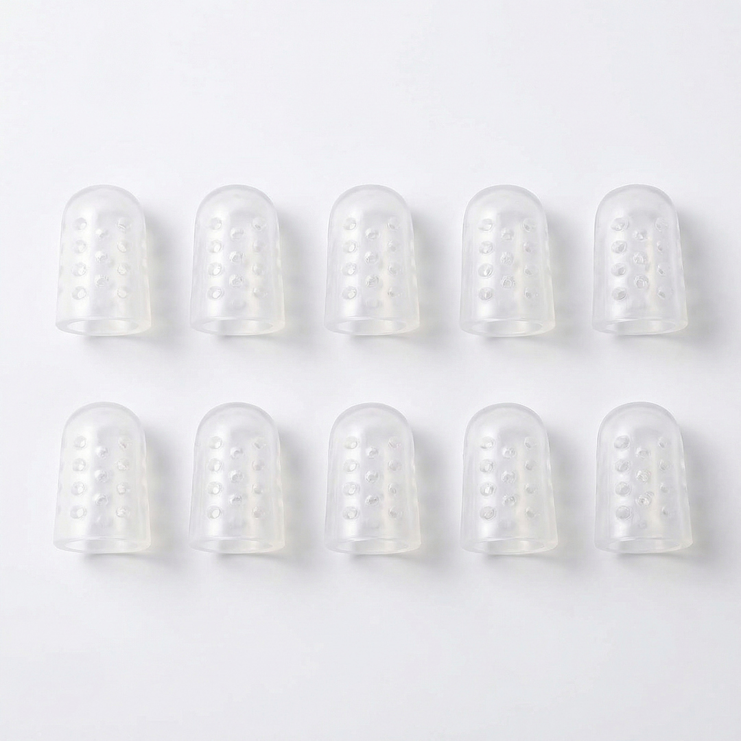 Feeluxe™ – Breathable Silicone Toe Caps for All Day Comfort (10 pieces)