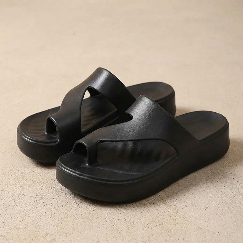 Elevana™ – Cushioned Platform Toe Loop Sandals