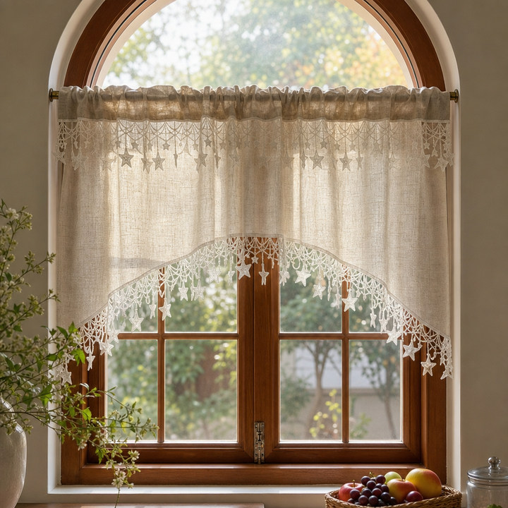 Starweave – Star Lace Arched Window Valance