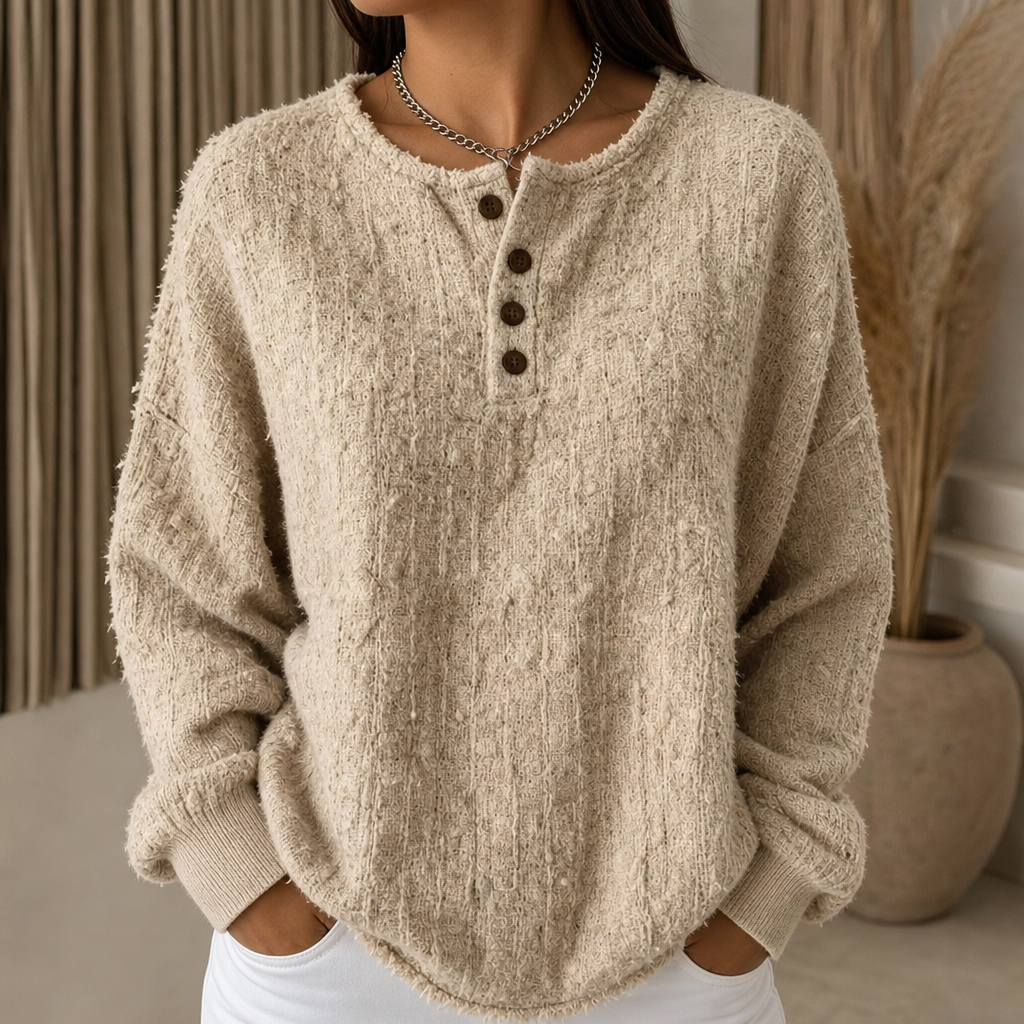 Marlwick – Chunky Knit Henley Sweater