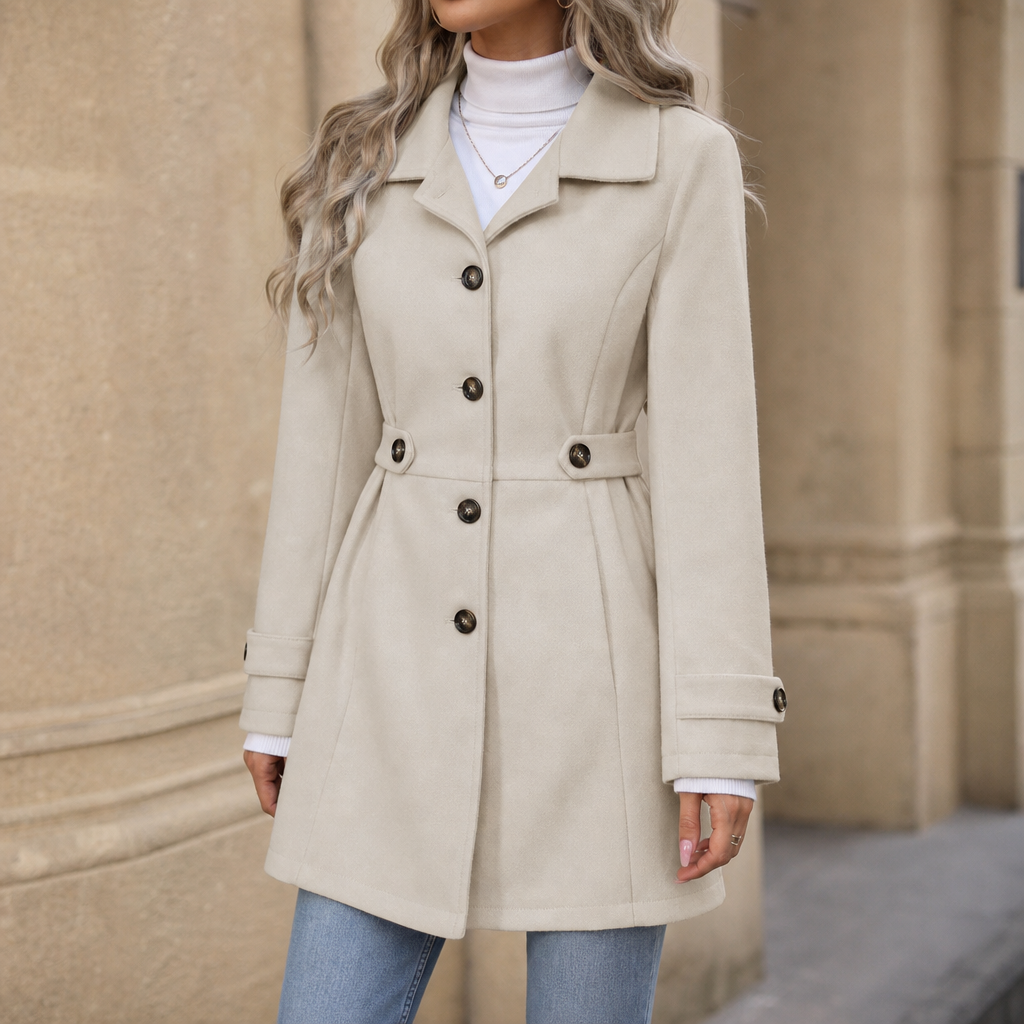 Vestalle – Belted Tailored Blend Trench Coat