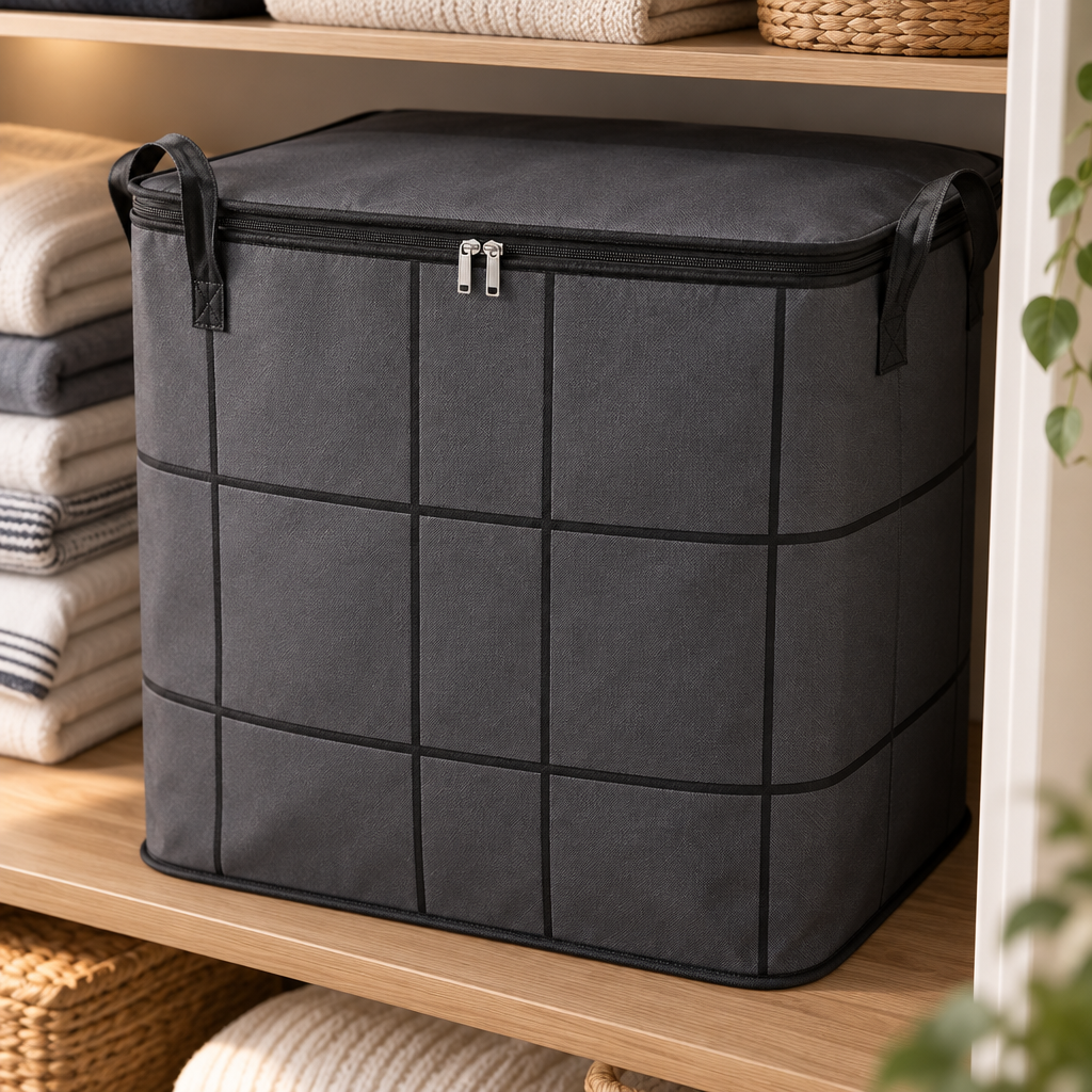 Stashly – Non-Woven Comforter Storage Bag With Zipper