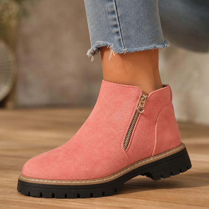 Stepwell – Square-Heel Cushioned Ankle Boots