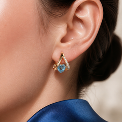 Lunavia™ – V-Frame Heart Earrings