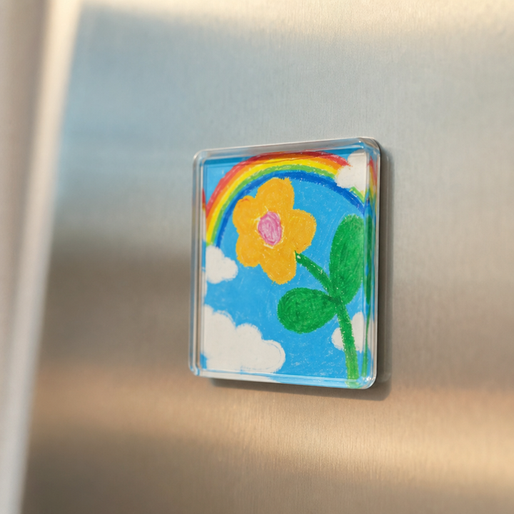Keepsy – Custom Kids' Drawing Acrylic Fridge Magnets