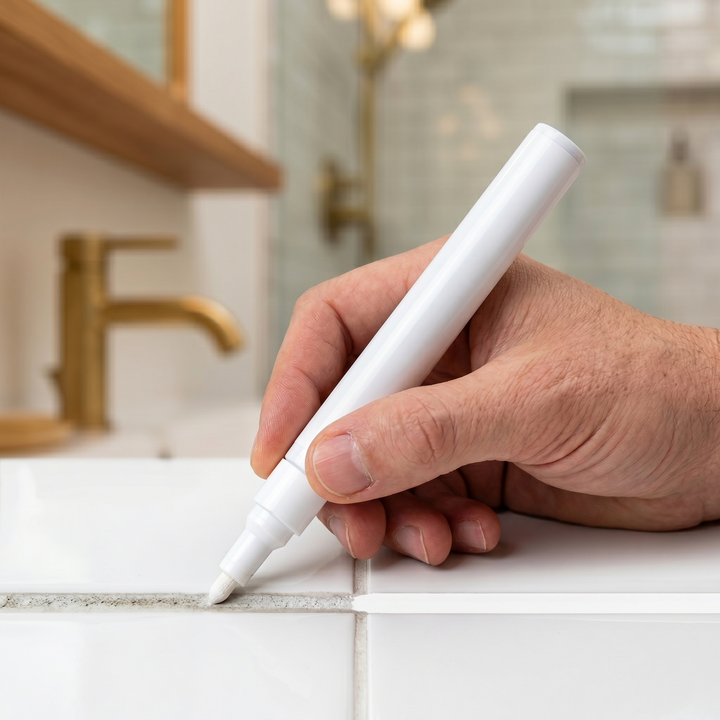 GroutGlo™ Waterproof Grout Pen for Bright White Tile