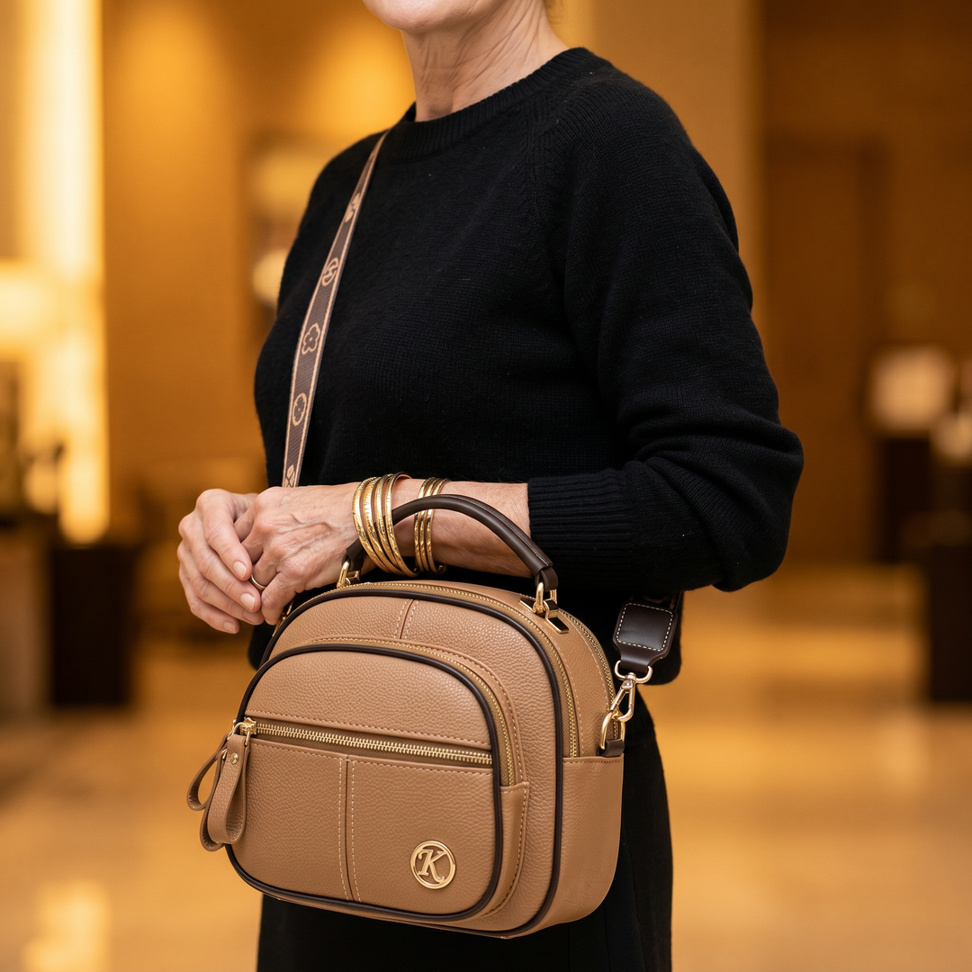 Velora™ – Multi-Compartment Crossbody Bag