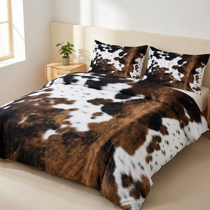 Ranchero™ — Western Cowhide Bedding Set
