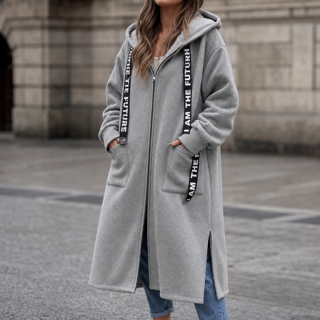 Winterlyn – Oversized Hooded Sweatshirt Coat – Lark & Clover