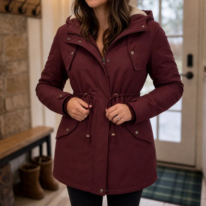 Warmelle – Hooded Fleece-Lined Padded Winter Coat