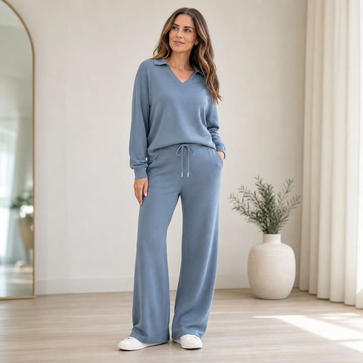 Wearbella – Ribbed Two-Piece Lounge Set