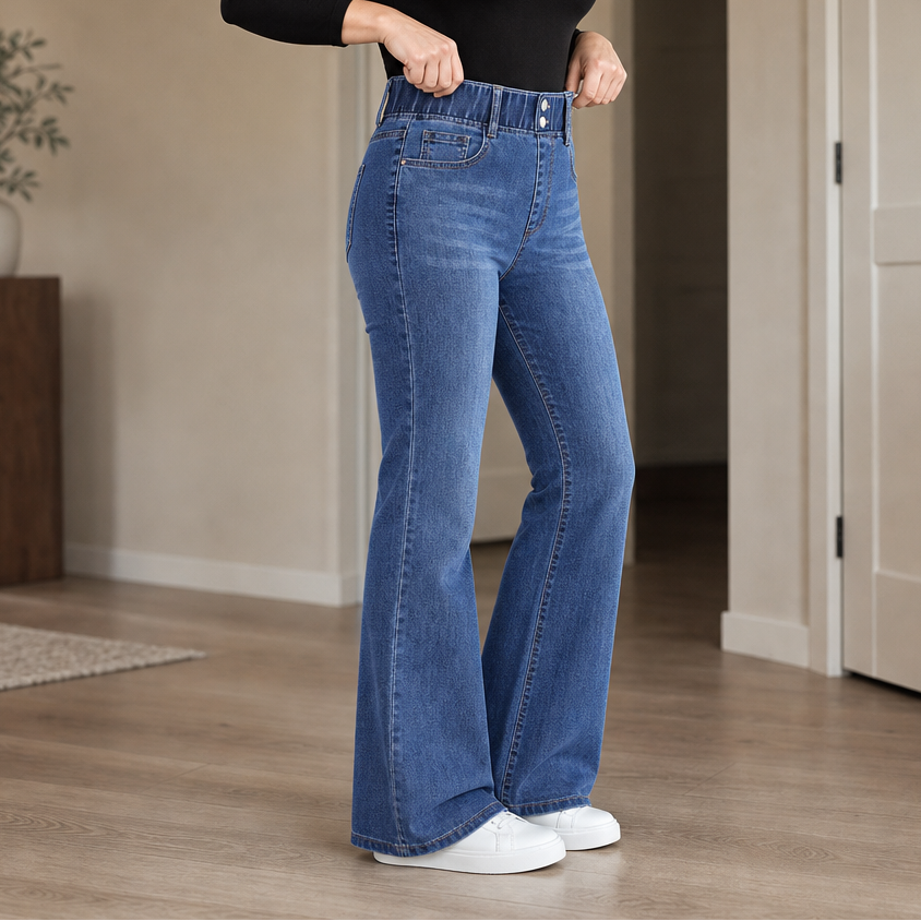 Flarette – High-Waisted Stretch Flare Jeans